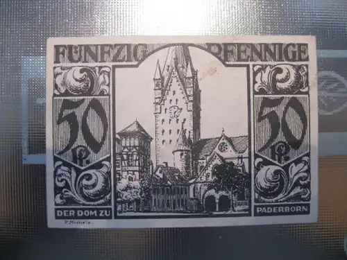 Notgeld Paderborn, 50 Pf.