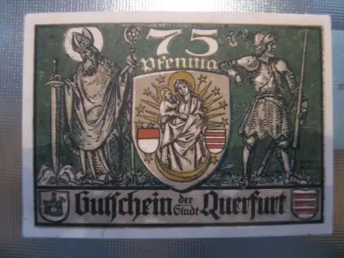 Notgeld Querfurt, 75 Pf.