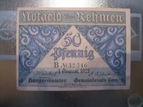 Notgeld Rehmen, 50 Pf.