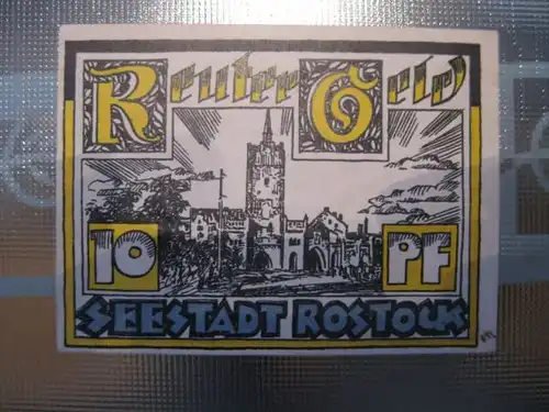 Notgeld Rostock, 10 Pf.