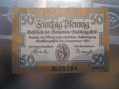 Notgeld Stadtlengsfeld, 50 Pf.