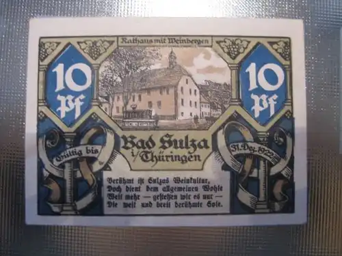 Notgeld Bad Sulza, 10 Pf.