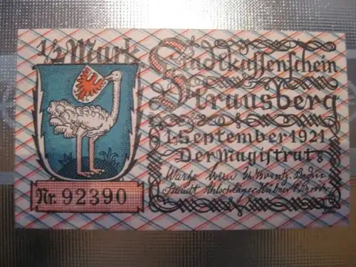 Notgeld Strausberg, 1/2 Mark