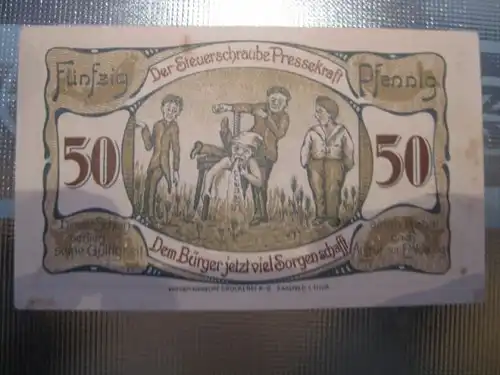 Notgeld Saalfeld, 50 Pf.