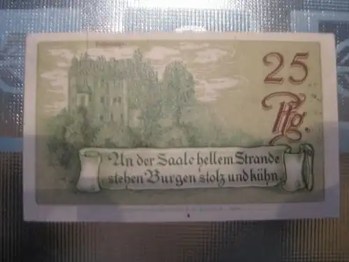 Notgeld Saalfeld, 25 Pf.