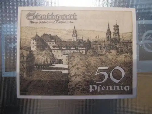 Notgeld Stuttgart, 50 Pf.