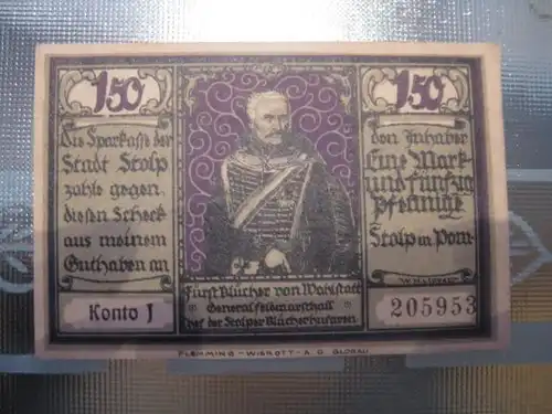 Notgeld Stopp i. Pommern, 150 Pf.