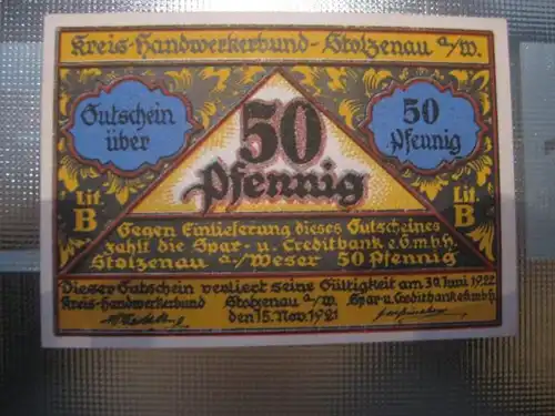 Notgeld Stolzenau, 50 Pf.