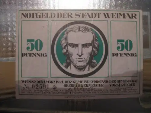 Notgeld Weimar, 50 Pf.