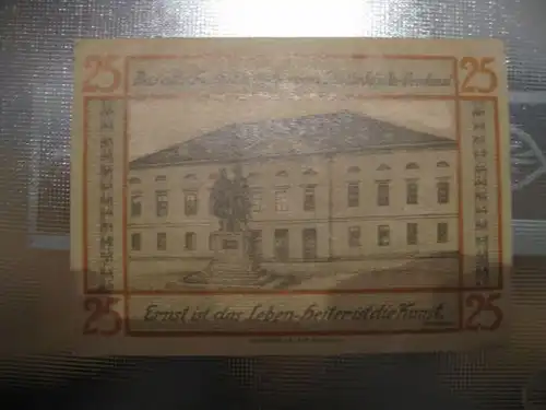 Notgeld Weimar, 25 Pf.