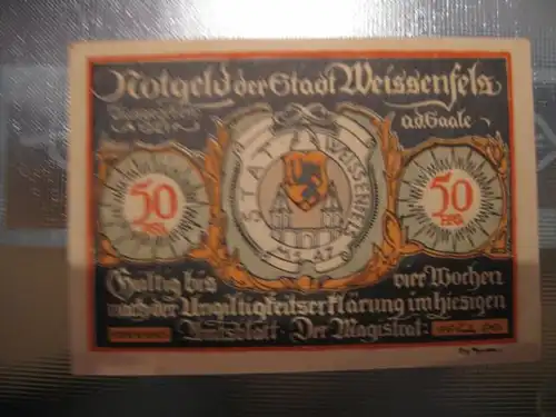 Notgeld Weissenfels, 50 Pf.