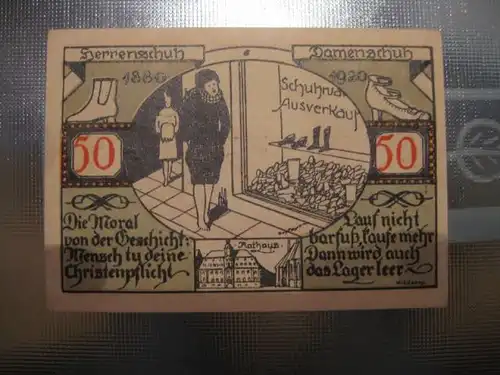 Notgeld Weissenfels, 50 Pf.