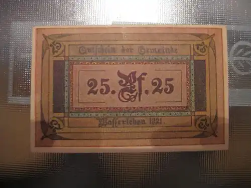 Notgeld Wasserleben, 25 Pf.