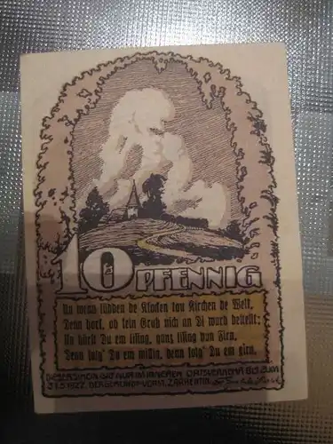 Notgeld Zarentin, 10 Pf.