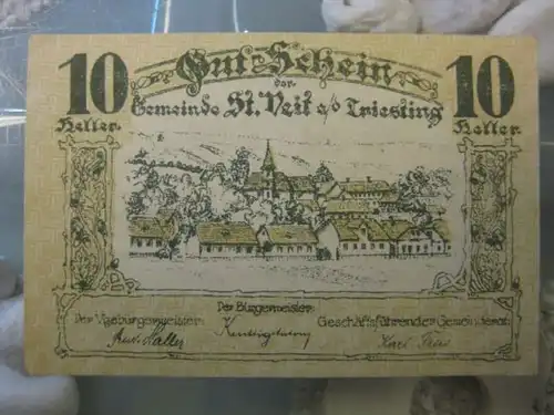 Notgeld St. Veit / Österreich, 10 Heller