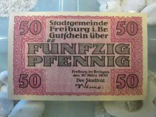 Notgeld Freiburg i. Br., 50 Pf.