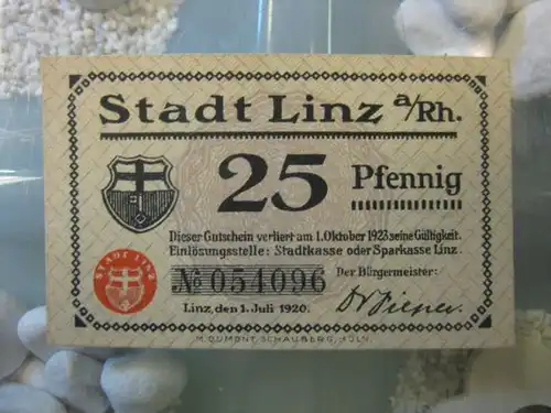 Notgeld Linz a. Rh., 25 Pf.