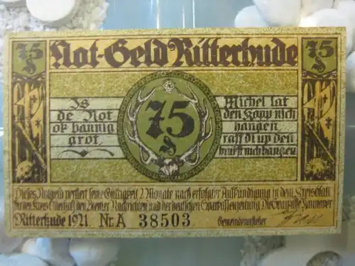 Notgeld Ritterhude, 75 Pf.