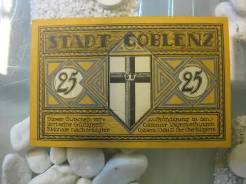 Notgeld Coblenz, Koblenz, 25 Pf.