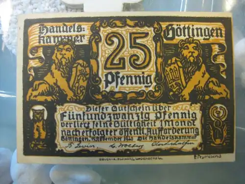 Notgeld Göttingen, 25 Pf.