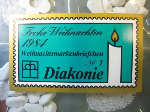 Diakonie Wohlfahrtsmarken Markenheftchen,
Markenheft, Weihnachtsbriefchen Nr. 1, 1984