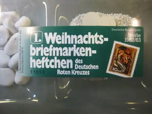 Rotkreuz-Markenheftchen Bund 1982/83, 1. Weihnachts-Briefmarkenheftchen des DRK