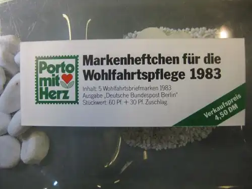 Markenheftchen für die Wohlfahrtspflege Berlin 1983