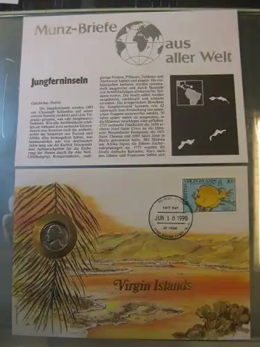 Numisbrief Münzbrief: Virgin Islands, Jungferninseln