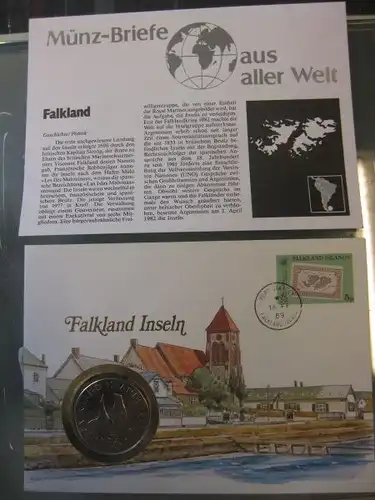 Numisbrief Münzbrief: Falkland Inseln