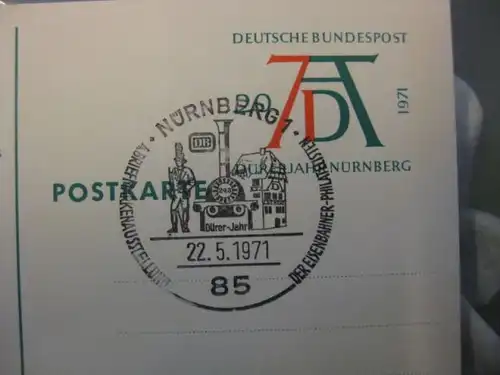 Sonderpostkarte PSo3 
Dürerjahr 1971 Komplette Serie von 5 Ganzsachen