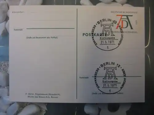 Sonderpostkarte PSo3 
Dürerjahr 1971, Engelsmesse