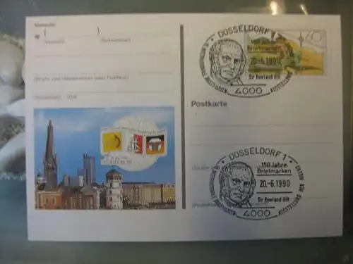 Sonderpostkarte PSo22, Intern. Briefmarken-Ausstellung der Jugend Düsseldorf 1990