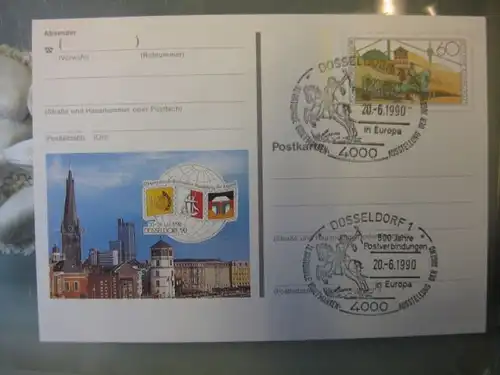 Sonderpostkarte PSo22, Intern. Briefmarken-Ausstellung der Jugend Düsseldorf 1990