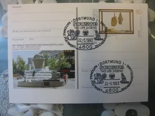 Sonderpostkarte PSo30, NAPOSTA `93 Dortmund