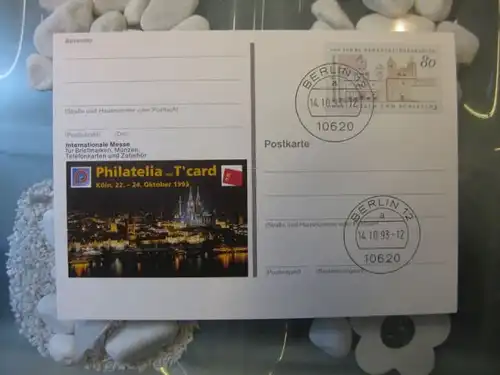 Sonderpostkarte PSo31, PHILATELIA mit T-card Köln 1993