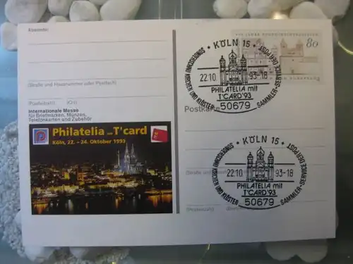 Sonderpostkarte PSo31, PHILATELIA mit T-card Köln 1993