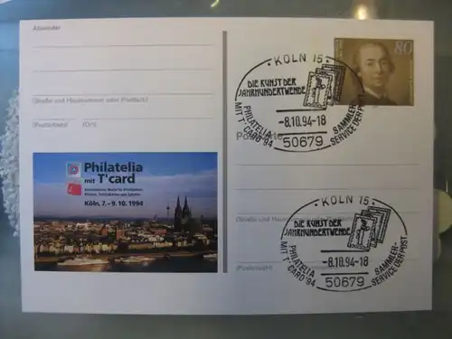 Sonderpostkarte PSo35, PHILATELIA mit T-card `94