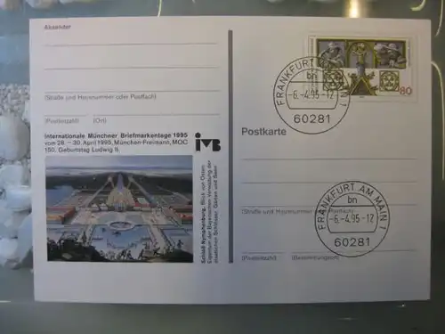 Sonderpostkarte PSo37, Münchner Briefmarkentage 1995