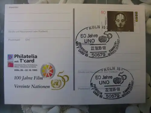 Sonderpostkarte PSo39, PHILATELIA mit T-card `95