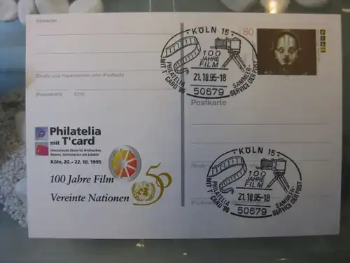 Sonderpostkarte PSo39, PHILATELIA mit T-card `95