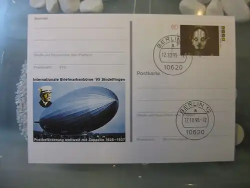 Sonderpostkarte PSo40, Briefmarkenbörse Sindelfingen 1995