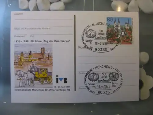 Sonderpostkarte PSo41, Münchner Briefmarkentage 1996