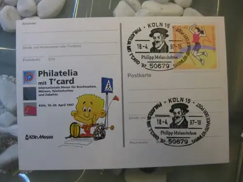 Sonderpostkarte PSo45, Philatelia mit T`card 1997