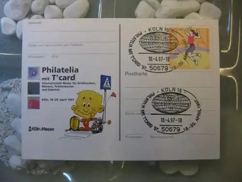 Sonderpostkarte PSo45, Philatelia mit T`card 1997
