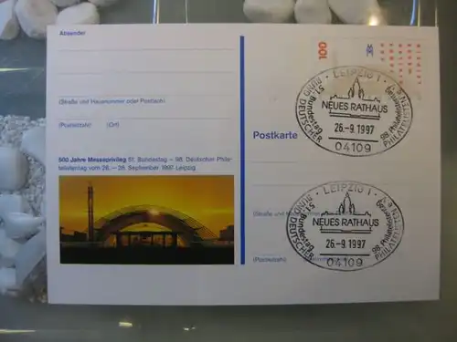 Sonderpostkarte PSo47, Philatelistentag Leipzig 1997