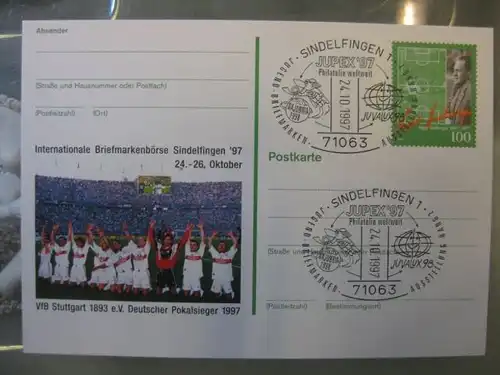 Sonderpostkarte PSo50, Intern. Briefmarken-Börse Sindelfingen `97