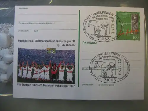 Sonderpostkarte PSo50, Intern. Briefmarken-Börse Sindelfingen `97