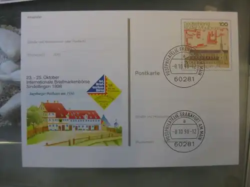 Sonderpostkarte PSo55, Intern. Briefmarken-Börse Sindelfingen 1998