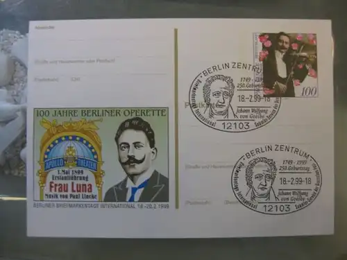 Sonderpostkarte PSo57, Berliner Briefmarkentage1999