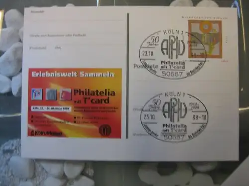 Sonderpostkarte PSo61, PHILATELIA mit T-card `99 Köln